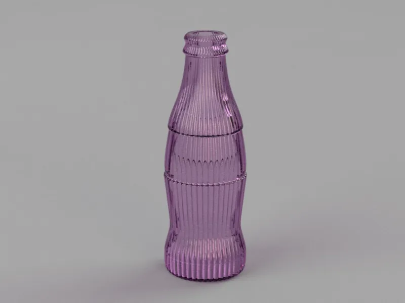 Cola Flasche mit Riffel Dekor