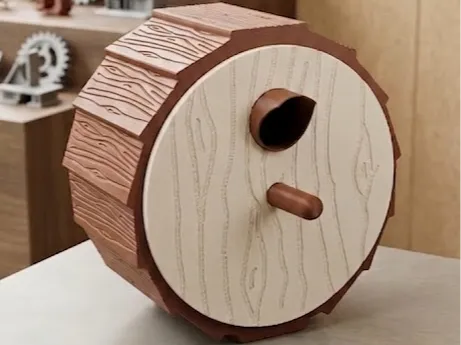 „The Round Log“ – Modularer Design-Nistkasten