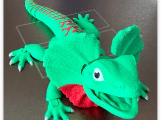 Lizard model, fan lizard model