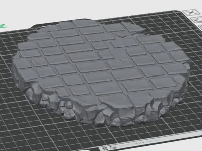 Ruined road statuette base