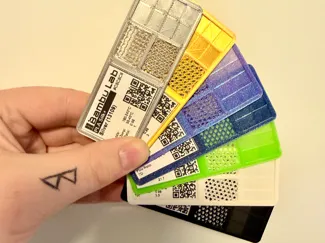 Filament Swatch With Innfill Types
