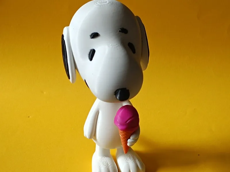 Snoopy with Ice Cream Cone Figure Fan art
