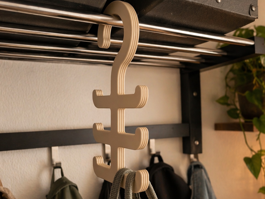 Bag Hanger Heavy Duty - Ribbed Design