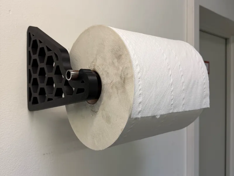 Wandhalterung für große Papierrolle