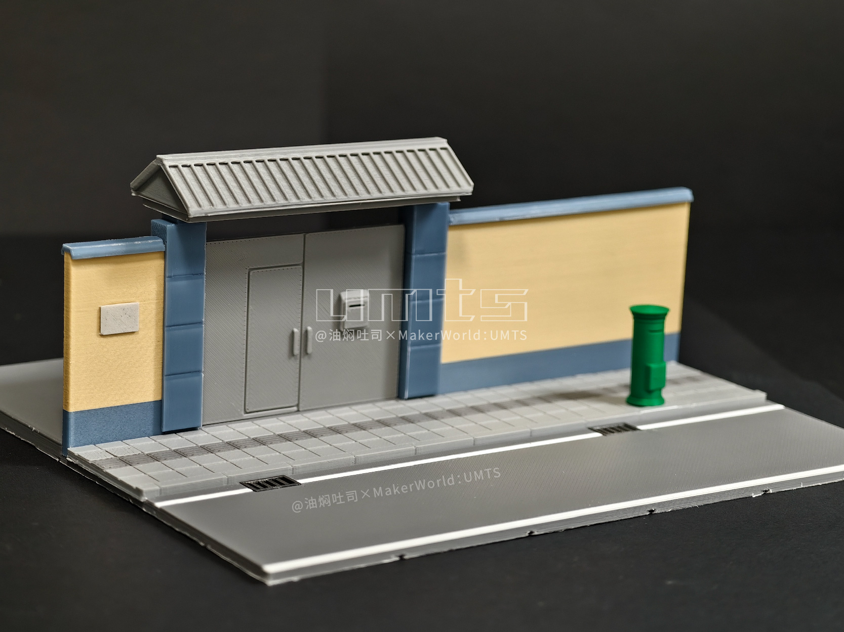 Miniatura 1 do modelo 3D 1/64小场景：颐和路01