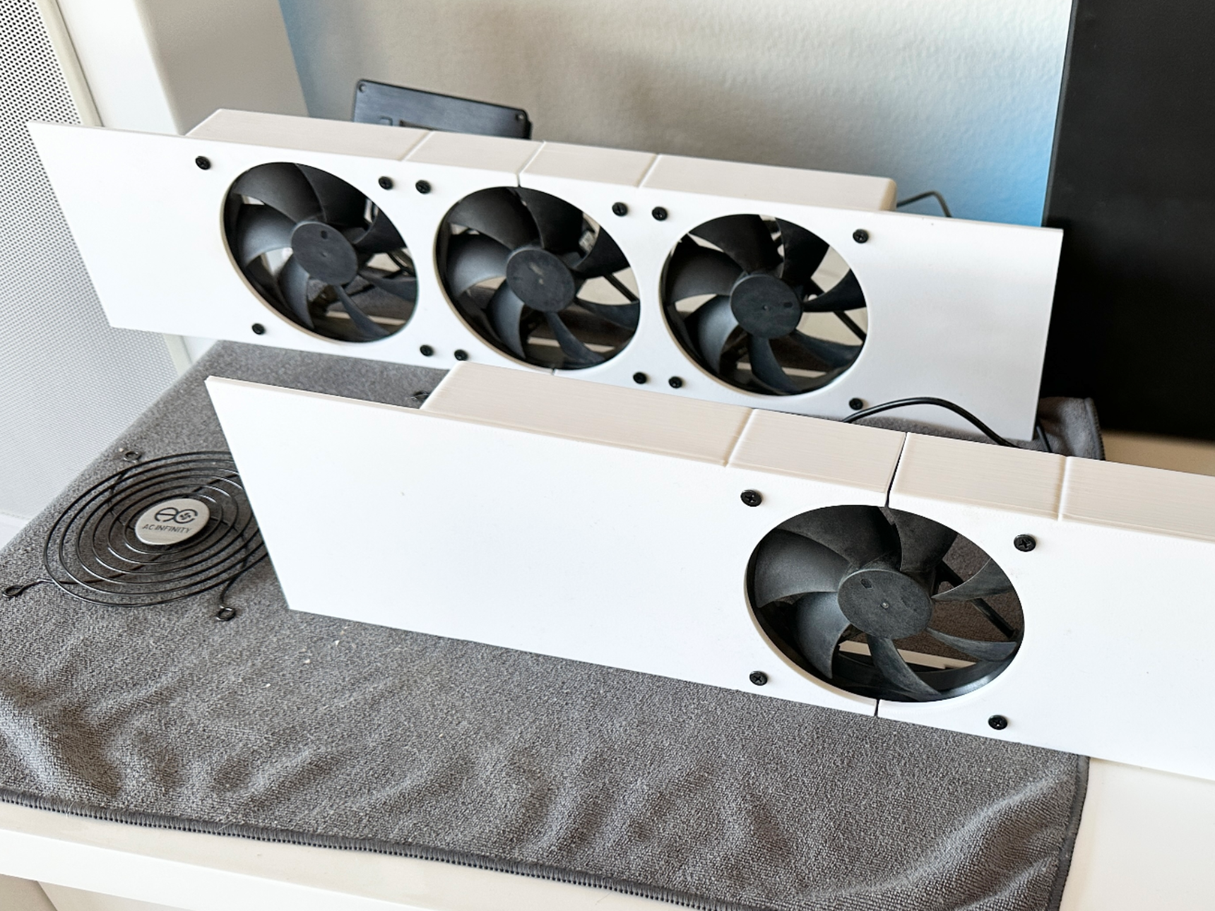 AC Infinity 120mm fan mount for Audio Receiver Amp