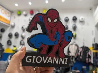 SPIDER MAN LAMPADA PERSONALIZZABILE