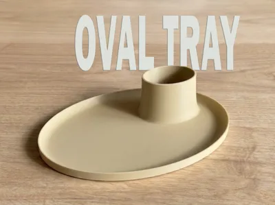 Key and Coin Storage - Oval Tray