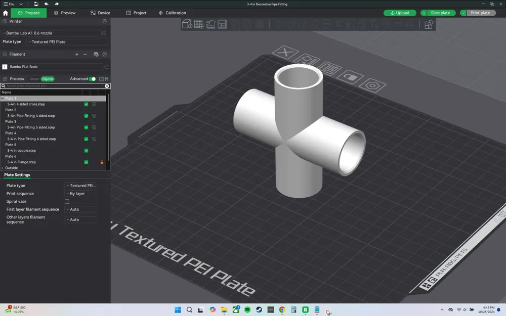3/4 inch Decorative Pipe Fittings by morales07302 MakerWorld