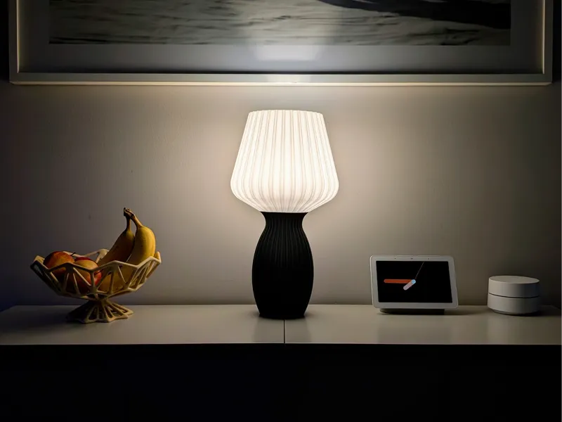 Fluted Column Table Lamp