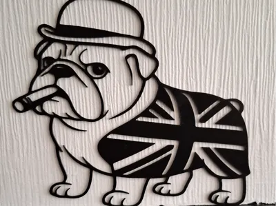 british bulldog silhouette