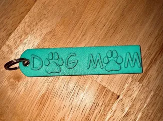 Dog Mom Keychain