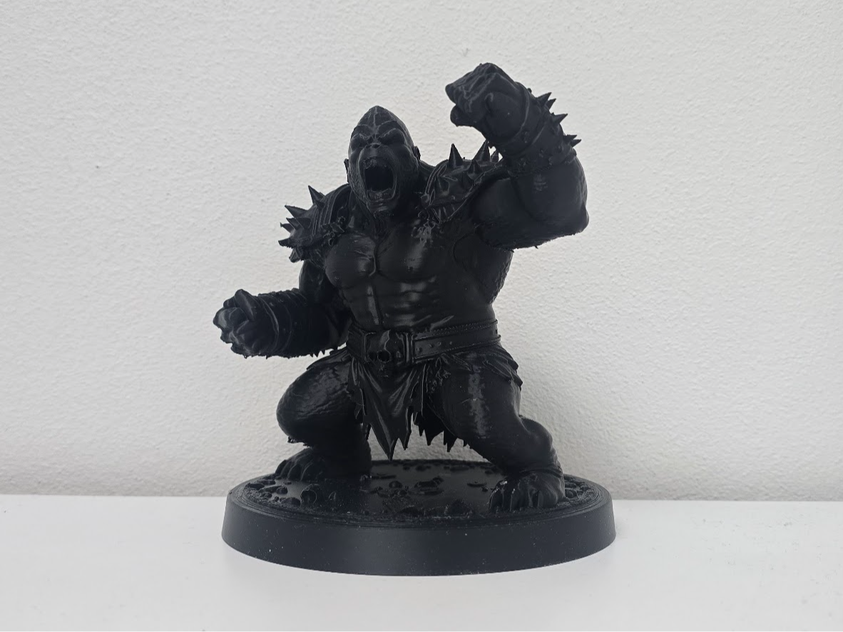 Armored Gorilla Berserker Warrior Statue
