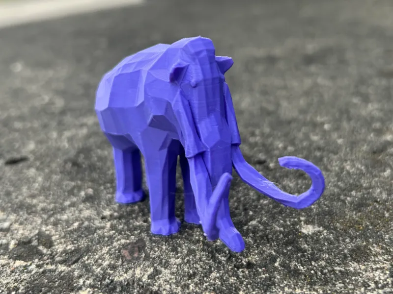Low Poly Mammut