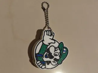 路易吉多色打印磁扣鑰匙圈