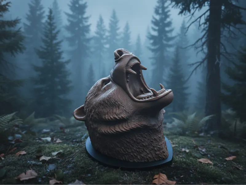 Bear Head Wall Mount