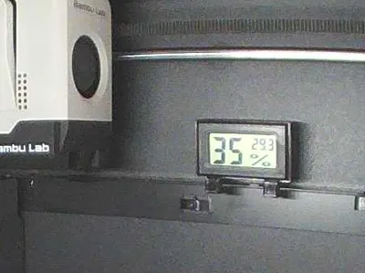 Bambu P1S / P1P Thermometer & Hygrometer Holder