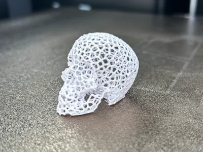 Ultralight Voronoi Skull 1.53g pla support free