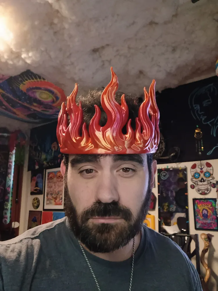 Crown of Flames - Free 3D Print Model - MakerWorld