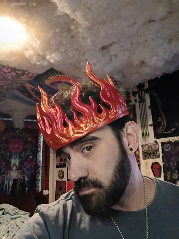 Crown of Flames - Free 3D Print Model - MakerWorld