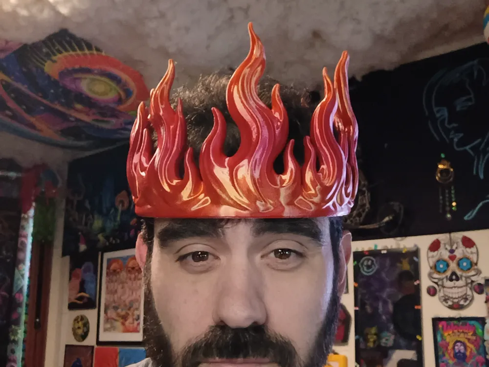 Crown of Flames - Free 3D Print Model - MakerWorld