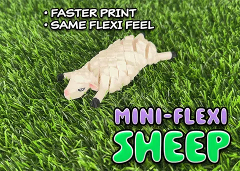 Objeto manipulable: Mini-Flexi Sheep — referencia de MakerWorld