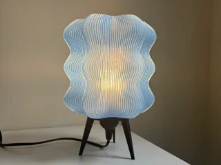 Wavy Lamp - E27 E26 Base - PETG
