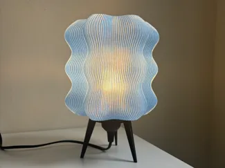 Wavy Lamp - E27 E26 Base - PETG