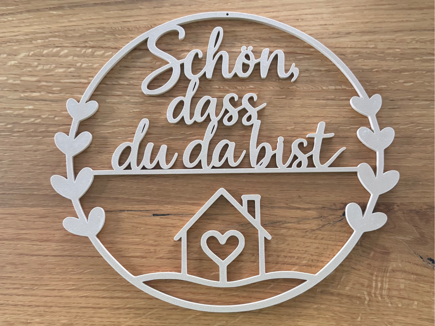 Schön, dass du da bist / Moderner Türkranz