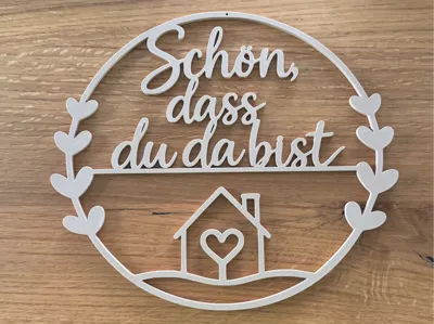 Welcome / Modern Door Wreath