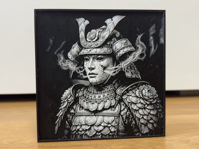 Phantom Samurai Warrior - Grayscale Art HueForge