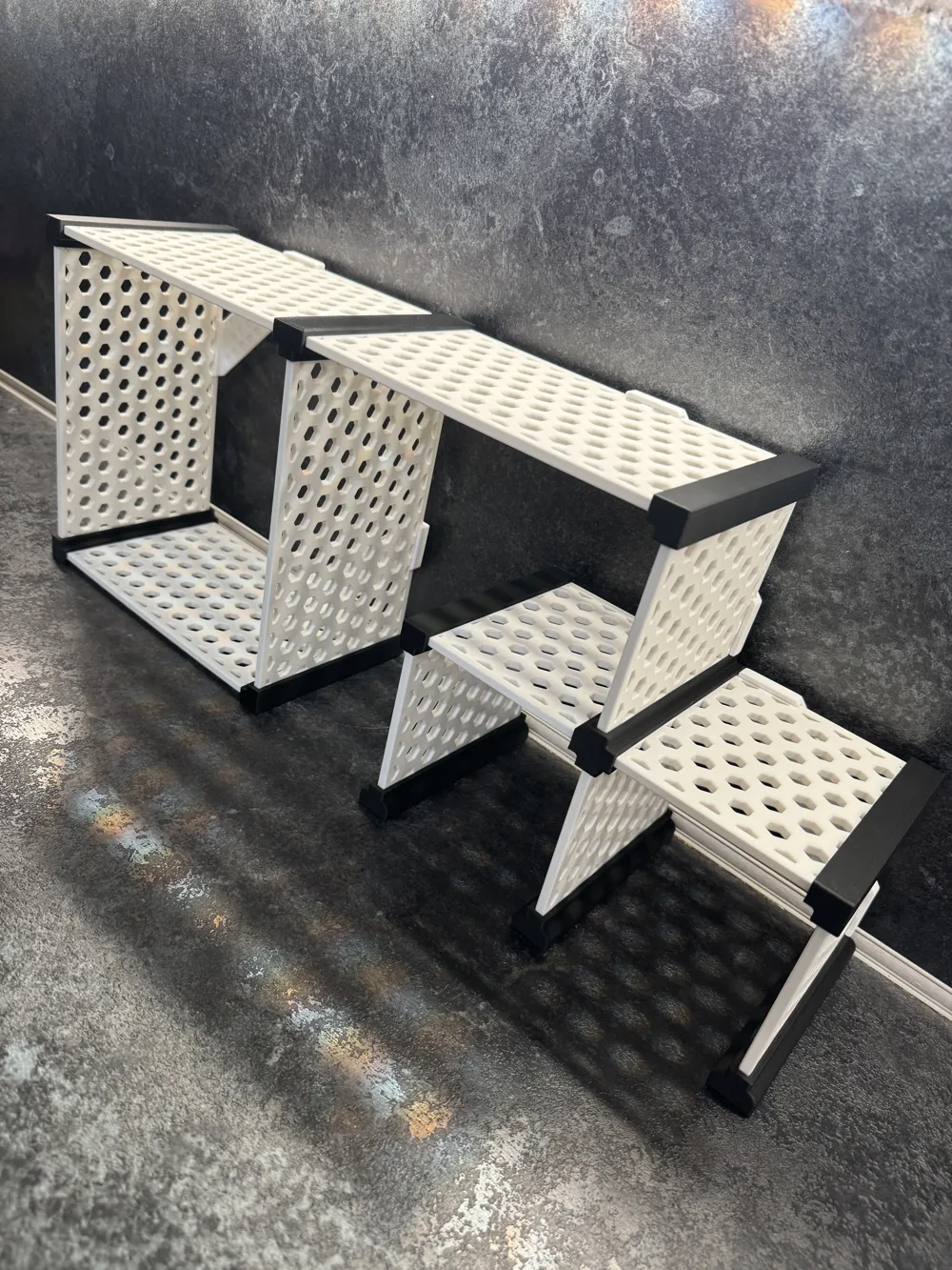 HexGrid Modular Shelf System - Free 3D Print Model - MakerWorld