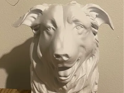 German Shepard Dog Statue