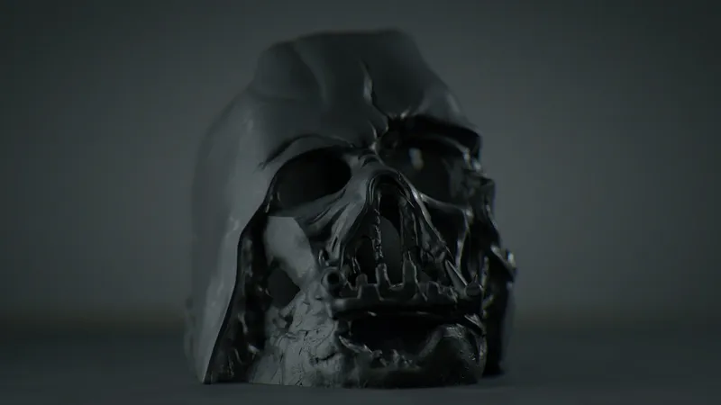 darth vader melted helm