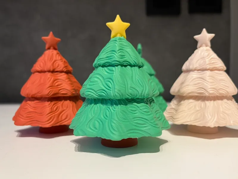 Modern Christmas tree - Wave pattern (No-AMS)