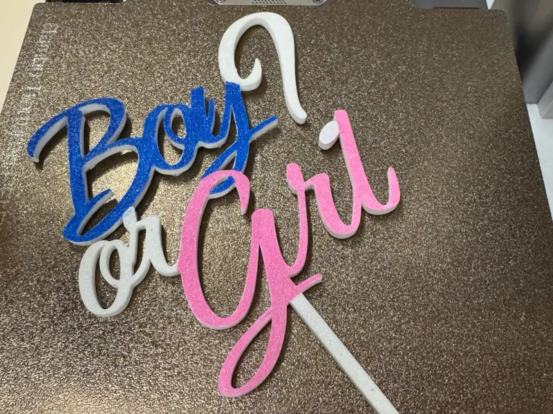 Cake Topper Boy or Girl 