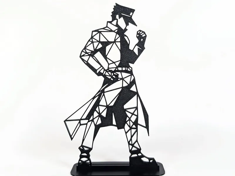Geometric Low Poly Jotaro Kujo