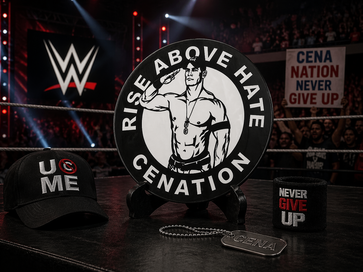 John Cena Coaster "Rise Above Hate"