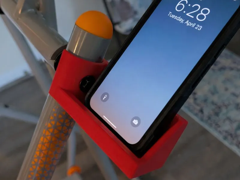Mountable Phone Holder Exercise Machine