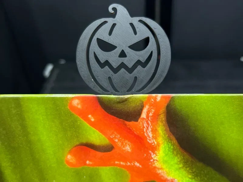 Angry Pumpkin Bookmark