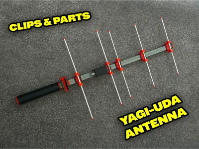 DIY Yagi-Uda Antenna Clips & Parts