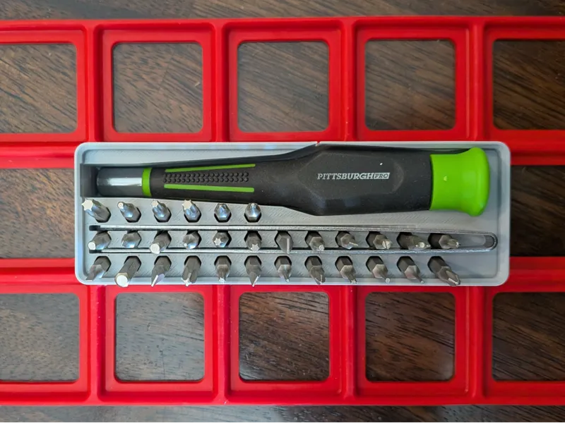 Gridfinity for Pittsburg Pro Screwdriver Set 97517