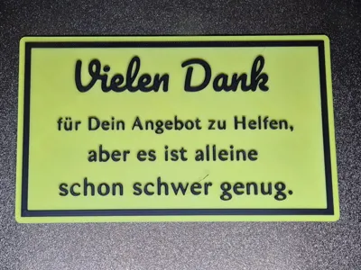 Sign - "Thank you for your offer..."