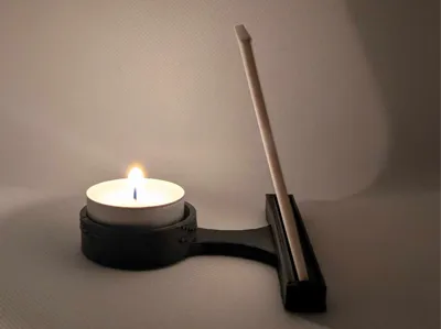Lithophane tealight candle holder