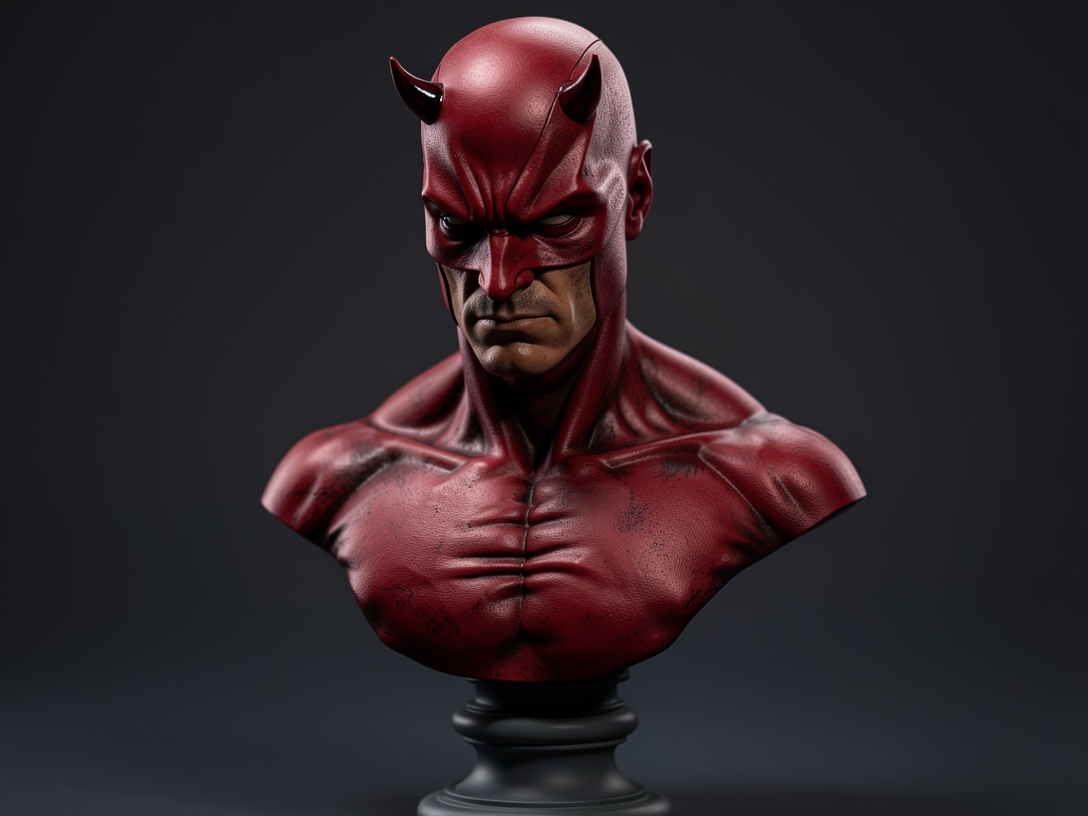 Highly Detailed Daredevil Bust / Marvel Statue