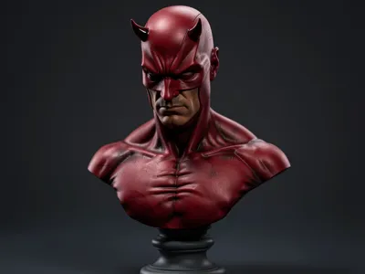 Highly Detailed Daredevil Bust / Marvel Statue