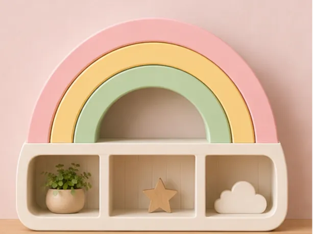 Rainbow Shelf — color up your space!