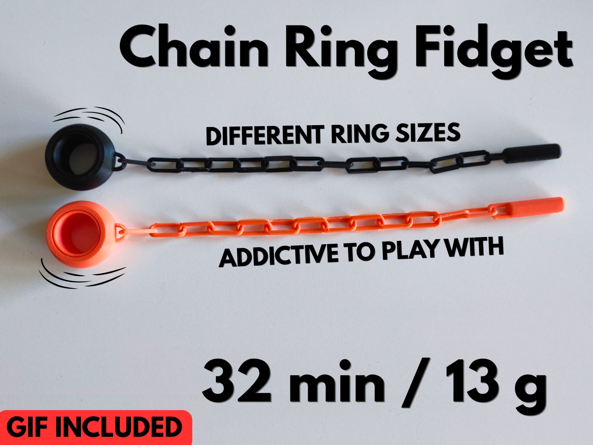 Chain Ring Fidget Toy (Print in place)