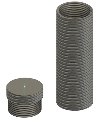 Spiralized Storage Tube 