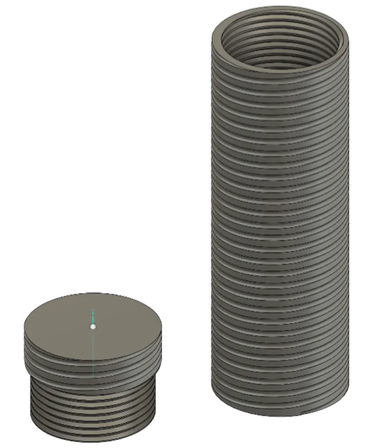 Spiralized Storage Tube 
